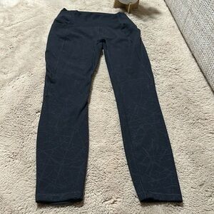 Spyder Active Leggings Womens Small Black Pants Gym Yoga Waist Compression EUC